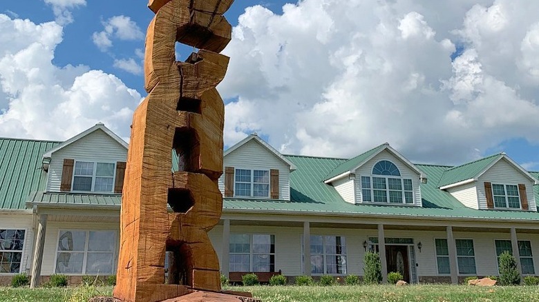 Exterior of Duggar family home in Arkansas