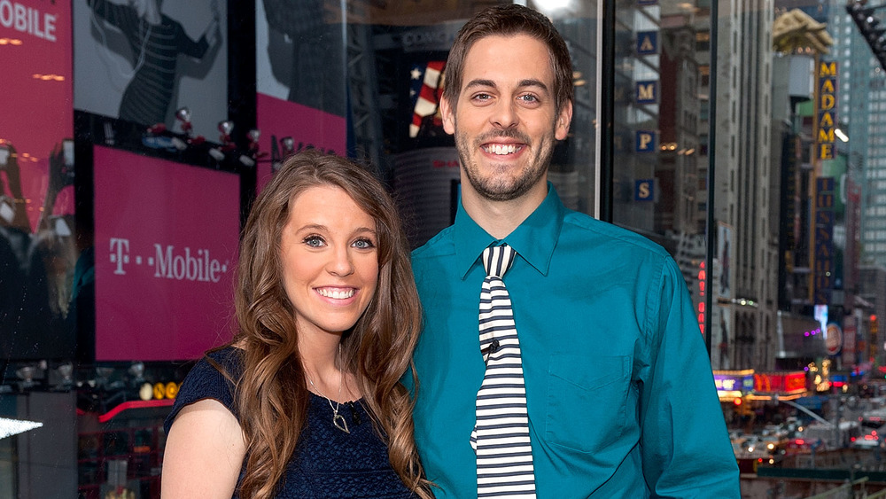 Jill Duggar and Derick Dillard smiling 