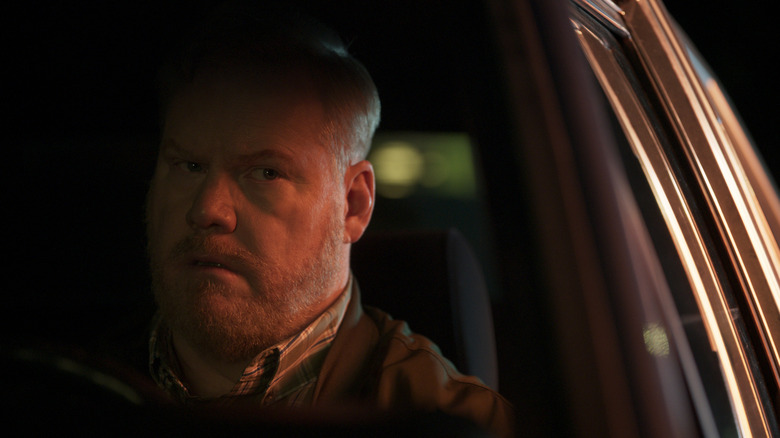 Jim Gaffigan behind the wheel