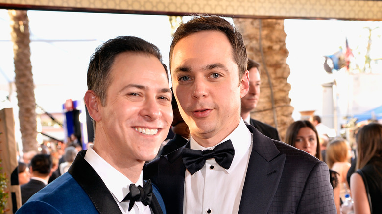 Todd Spiewak and Jim Parsons smiling