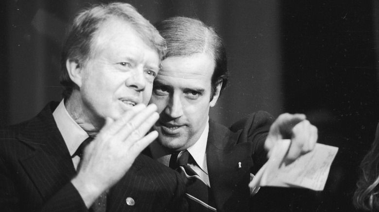 Jimmy Carter and Joe Biden in the 1970s