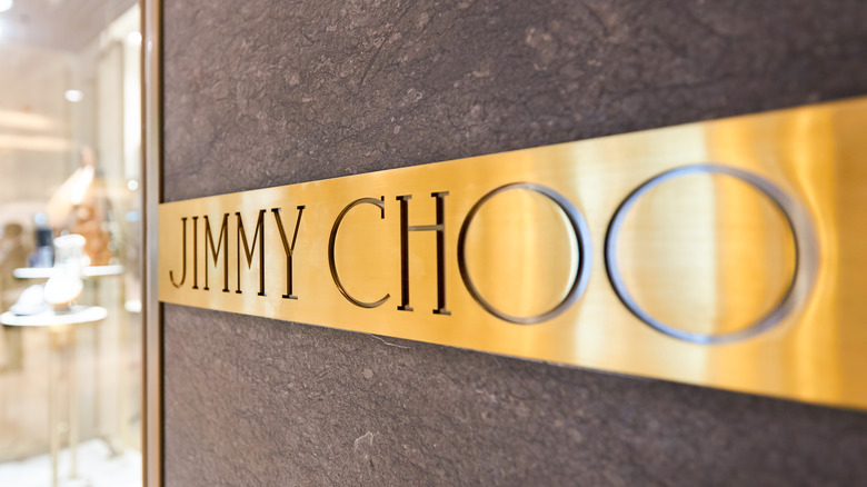 Jimmy Choo sign outside storefront