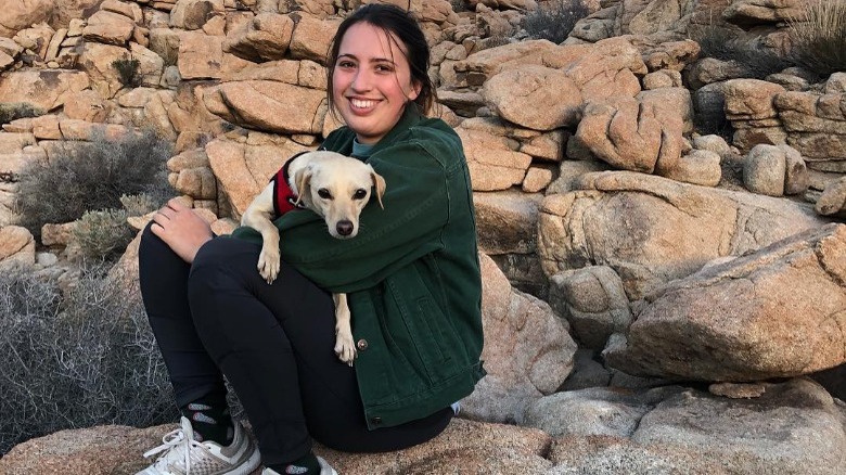 Katie Kimmel with her dog