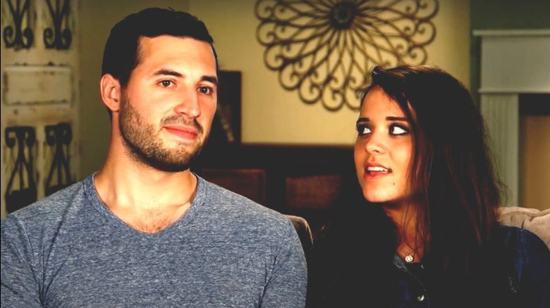 Jeremy Vuolo and Jinger Duggar Vuolo talking