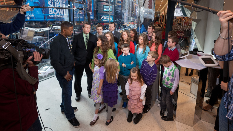 Duggar family being interviewed