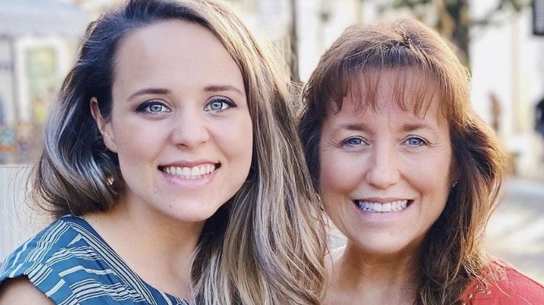 Jinger Vuolo and Michelle Duggar smiling together