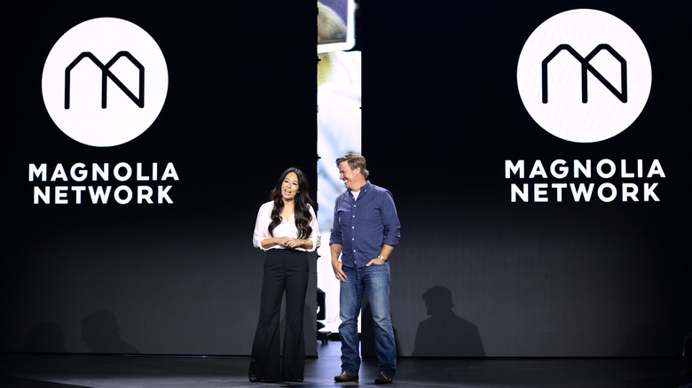 Chip and Joanna Gaines introducing Magnolia Network