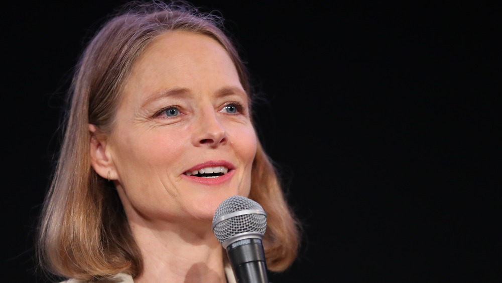 Jodie Foster speaking at an event 