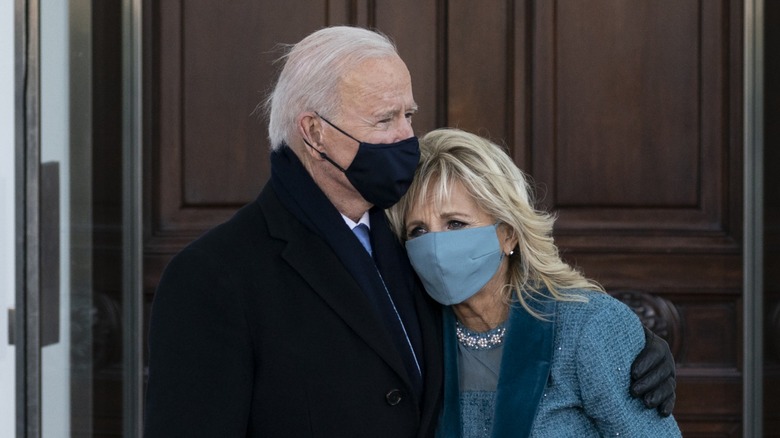 Joe Biden hugging Jill Biden