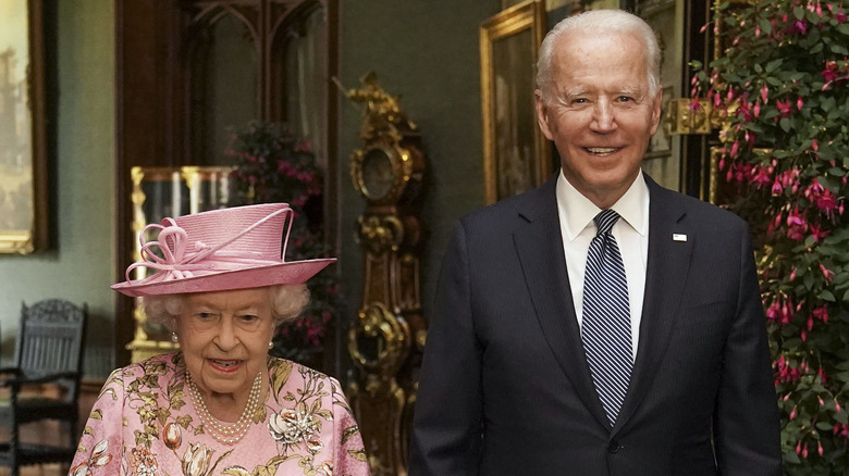 Queen Elizabeth with Joe Biden