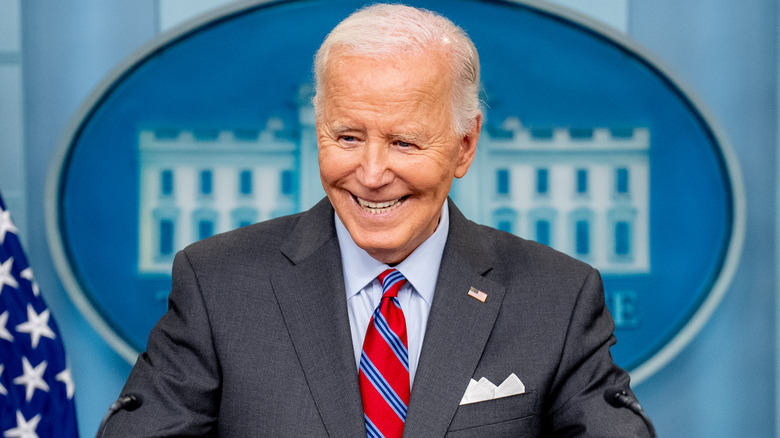 Joe Biden smiling