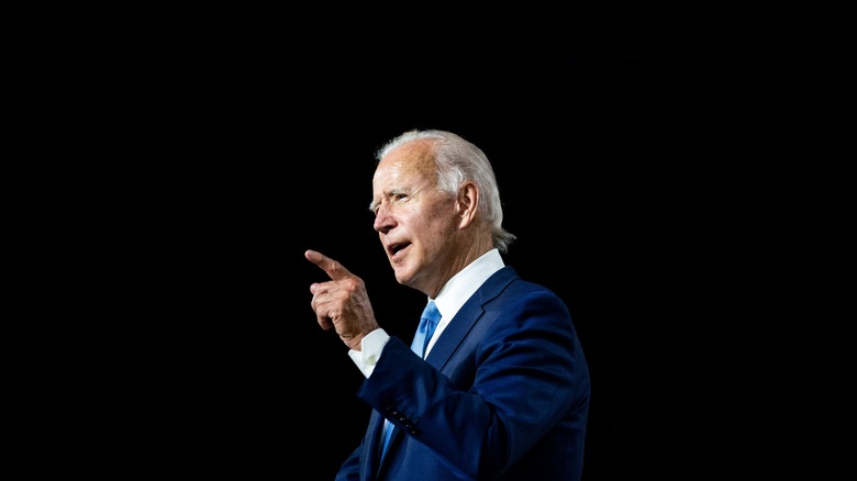 Joe Biden speaking  