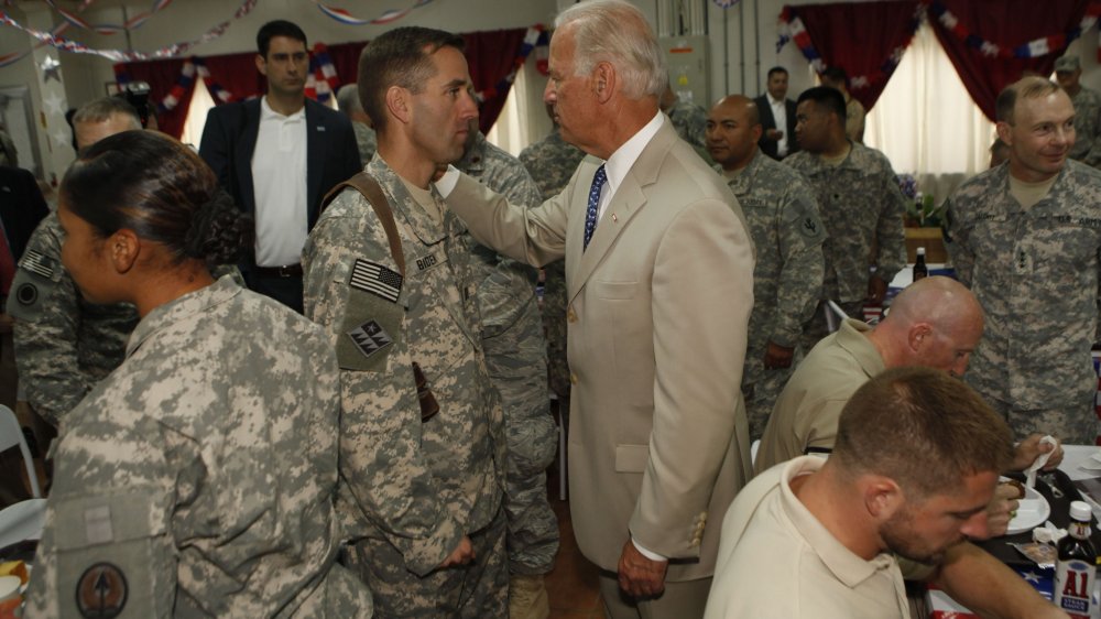 Joe and Beau Biden in Iraq