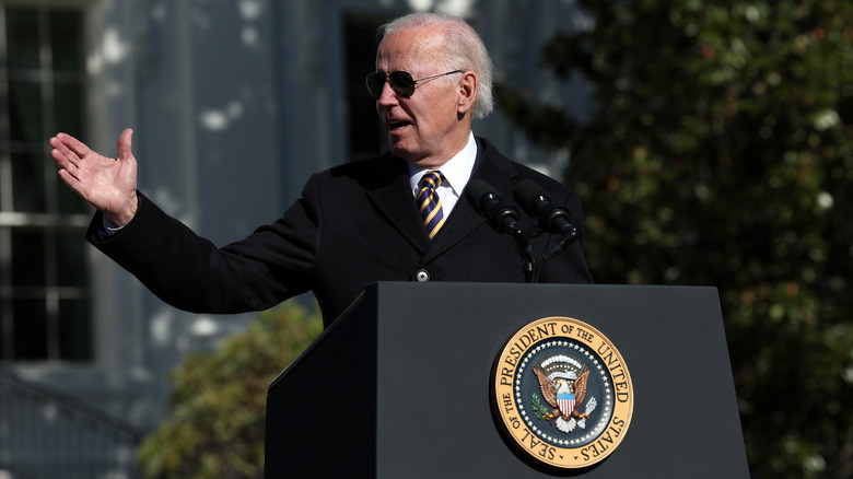 President Joe Biden speaking