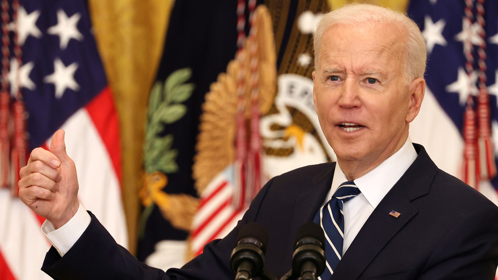 President Biden answers journalists during press conference