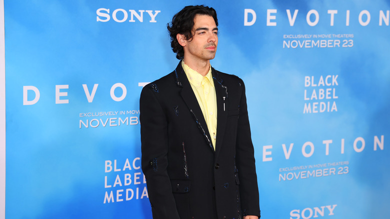 Joe Jonas on red carpet for Devotion 