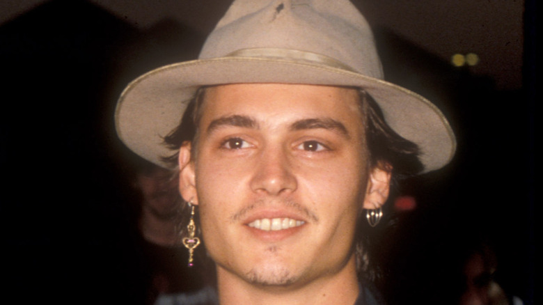 Johnny Depp smiling in 1988