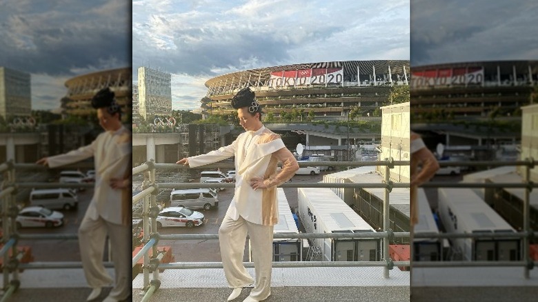 Johnny Weir closing ceremony at the Tokyo Olympics