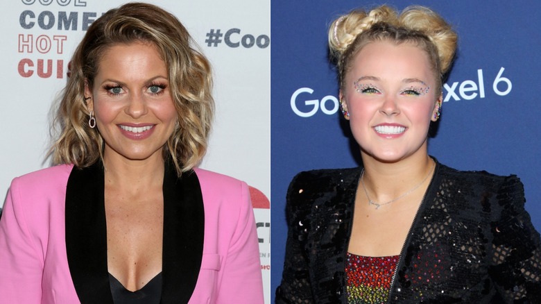 Candace Cameron Bure and JoJo Siwa side by side