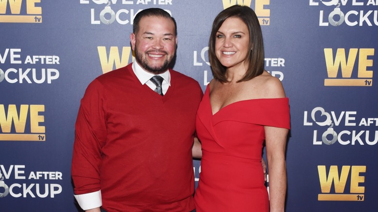 Jon Gosselin and Colleen Conrad red outfits