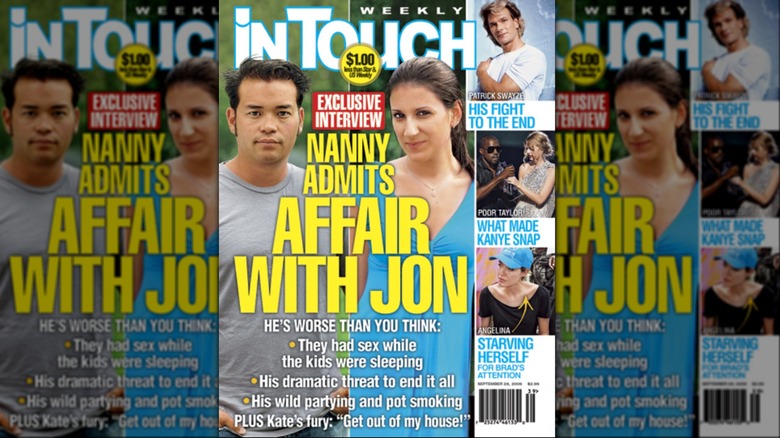 Maagzine cover Jon Gosselin and Stephanie Santoro