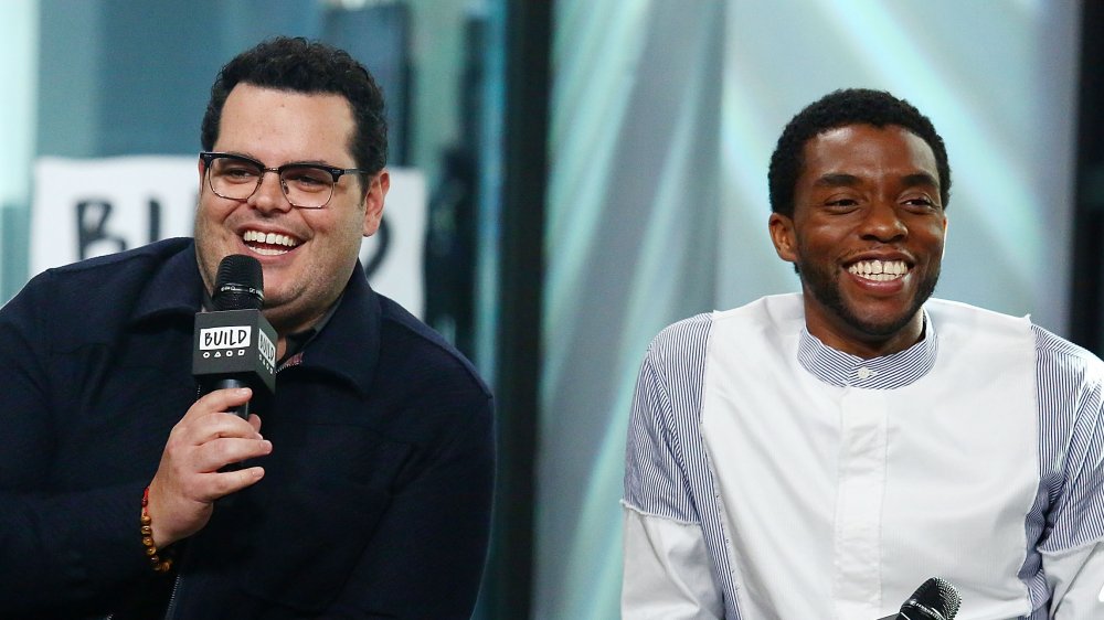 Josh Gad and Chadwick Boseman