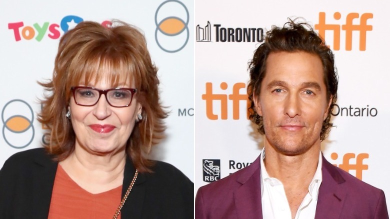 Joy Behar and Matthew McConaughey attend events