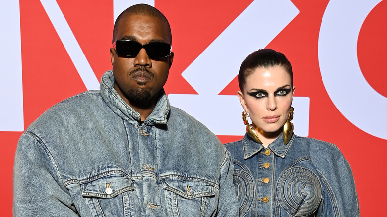 Kanye West and Julia Fox at an event