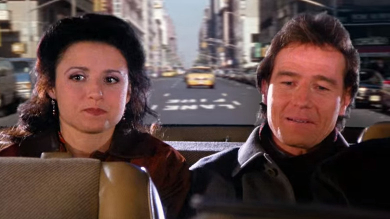 Elaine and Tim in taxi