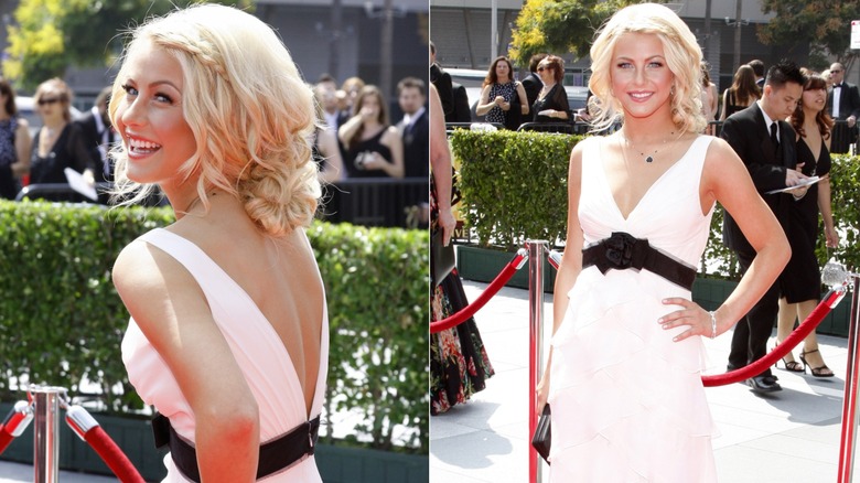 Julianne Hough smiling and posing at the 2008 Creative Arts Emmys.