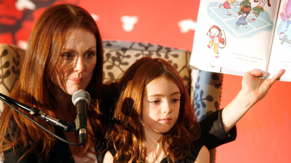 Liv Freundlich as a girl with her mother promoting a book