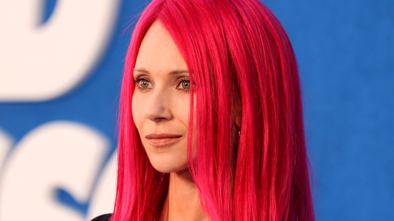 Juno Temple with pink hair