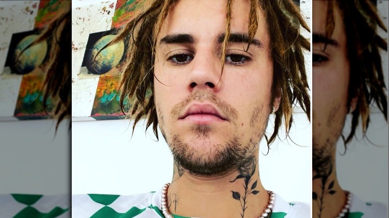 Justin Bieber selfie with dreads