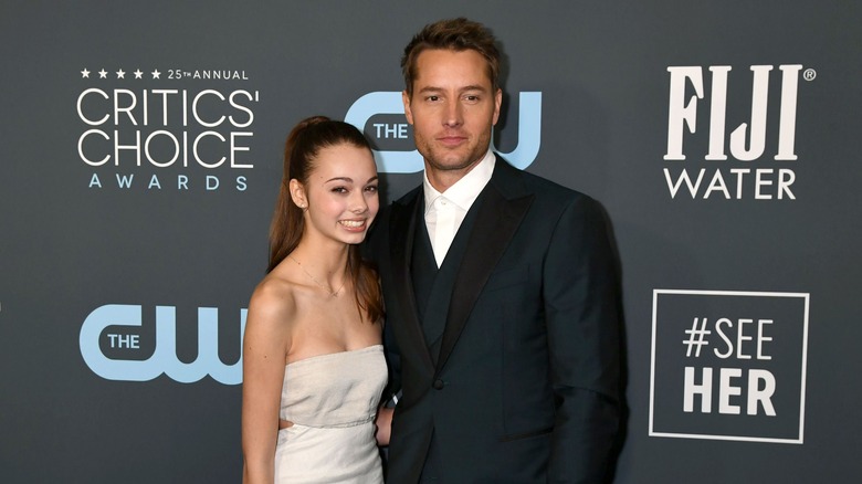 Isabella Justice Hartley and Justin Hartley attend the 25th Annual Critics' Choice Awards