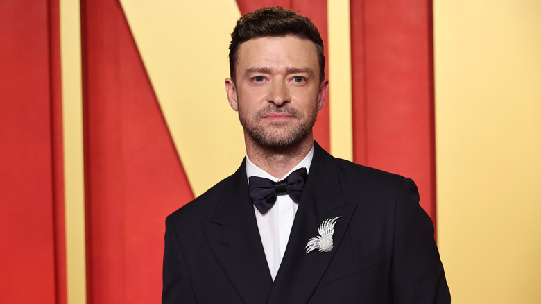 Justin Timberlake at the 2024 Vanity Fair Oscars party