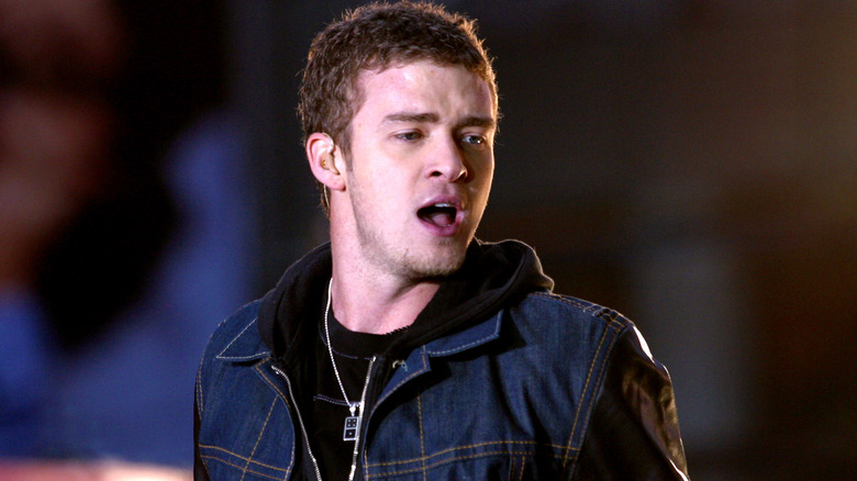 Justin Timberlake performing onstage