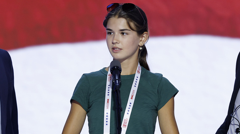 Kai Trump at the podium during the Republican National Convention