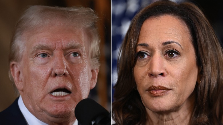 Donald Trump and Kamala Harris