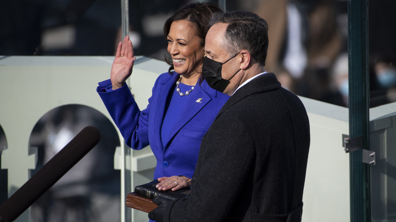 Dough Emhoff and Kamala Harris