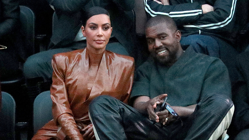 Kim and Kanye attending an event together