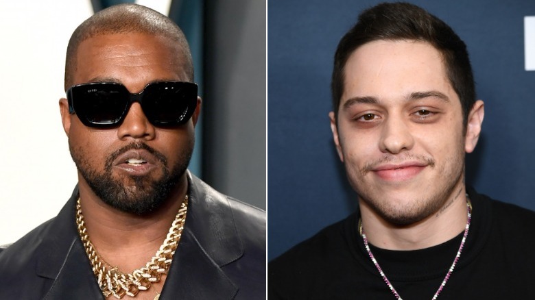 Kanye West and Pete Davidson