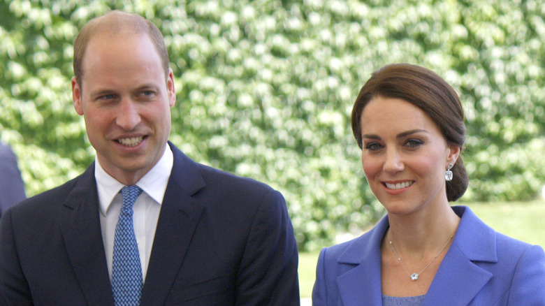 Prince William and Kate Middleton at outdoor event