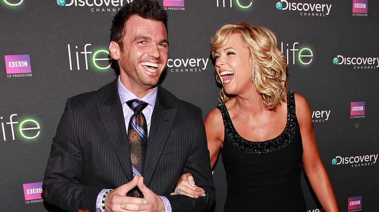 Kate Gosselin and Tony Dovolani smiling