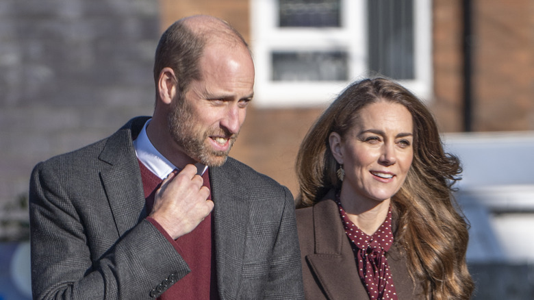 Prince William and Kate walking hand-in-hand