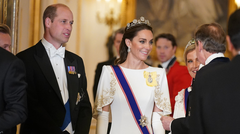 William and Kate great guests in formalwear