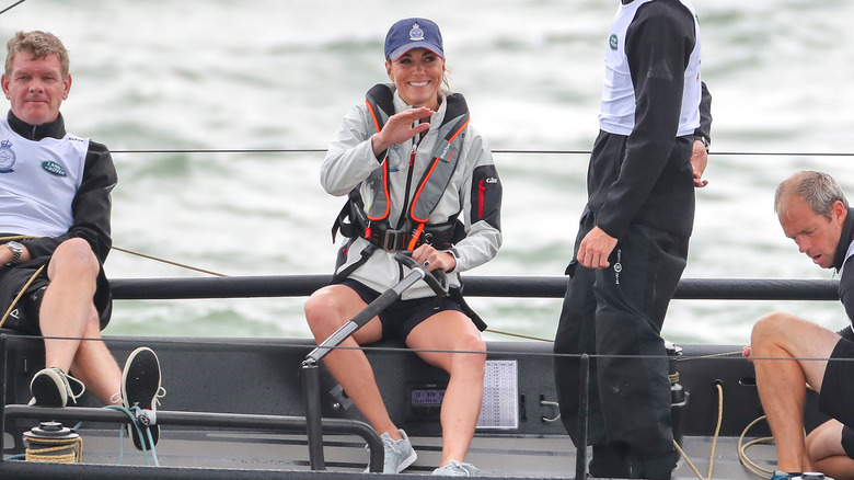 Kate Middleton sailing