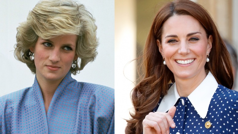 Princess Diana and Princess Catherine