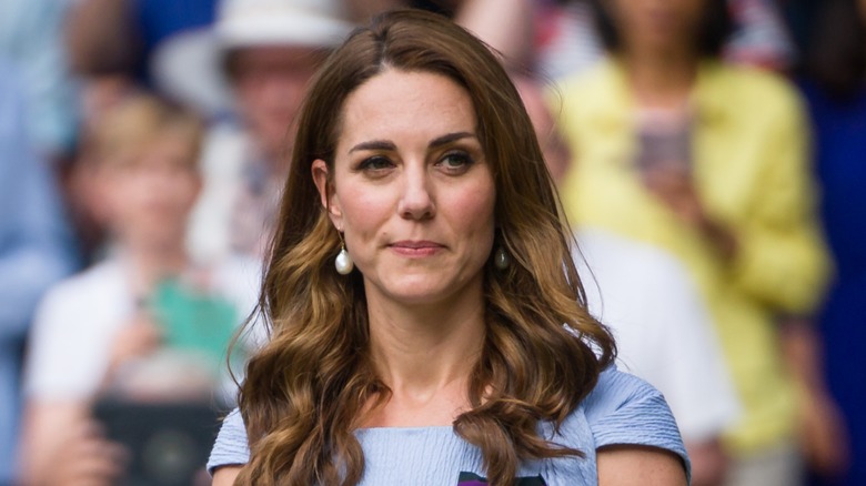 Kate Middleton frowning