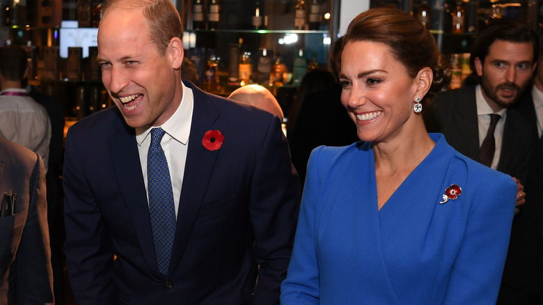 Kate Middleton with husband Prince William at the 2021 COP26 summit