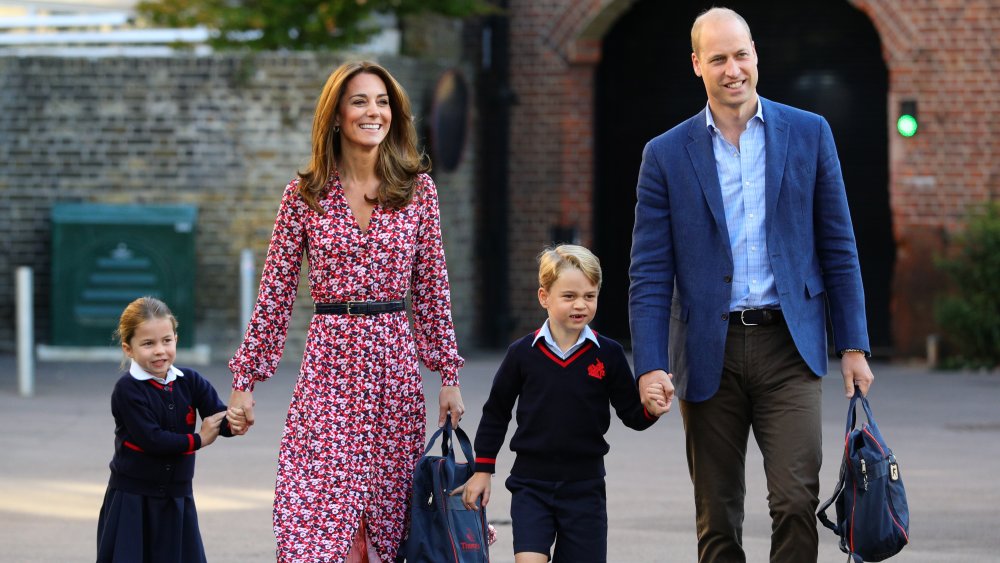 Kate Middleton, Prince William, Princess Charlotte, and Prince George